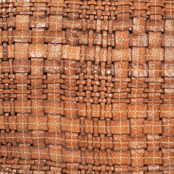 Escada SS/14 Brown Woven-Leather Hobo - Picture 10 of 13